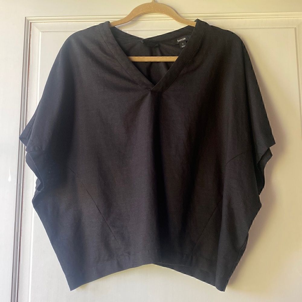 NEW Without Tag Linen Cotton Blend Top By Kensie
